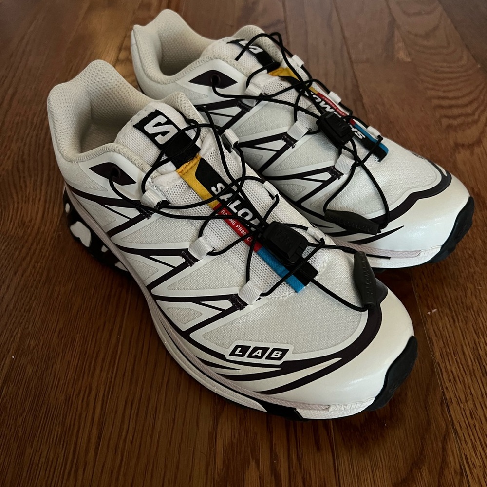 Salomon White vanilla ice XT-6 shoes size 5.5